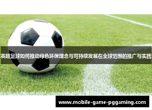 英超足球如何推动绿色环保理念与可持续发展在全球范围的推广与实践